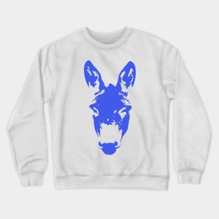 Blue Democratic Donkey Gifts Crewneck Sweatshirt